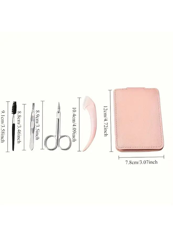 Portable Eyebrow Trimming And Grooming Kit For Women White Complete Facial Hair Removal Set - Image 4
