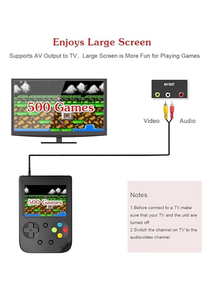 Generic .Portable gaming device, 500 games, black  - Image 3