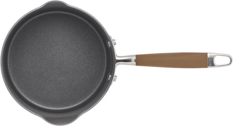 Anolon Advanced Hard Anodized Nonstick Sauce PanSaucepan with Straining and Lid 2 Quart Brown - Image 4