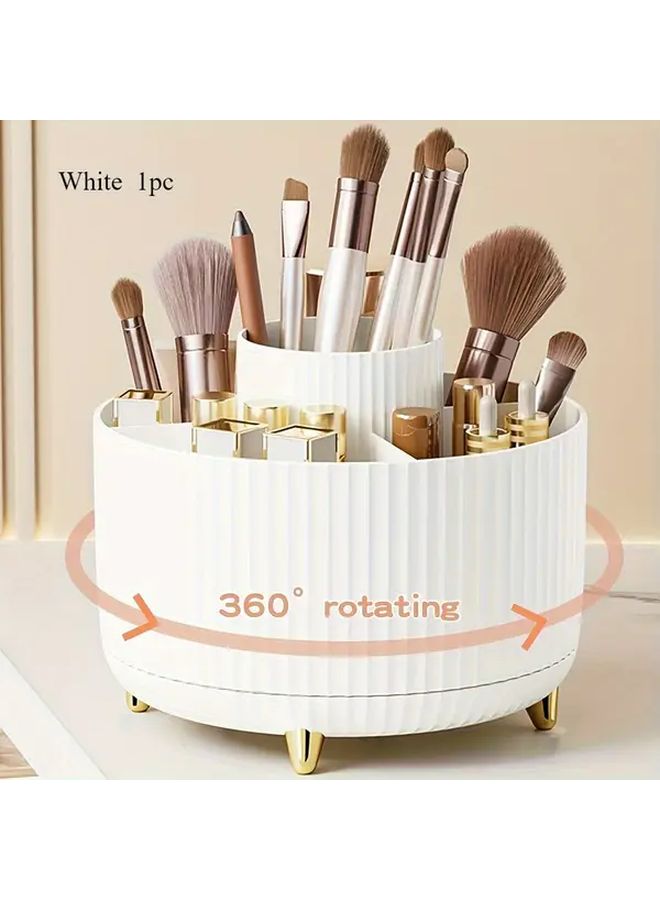 Large Capacity Pink Desktop Organizer Box For Brushes Pens Lipstick Storage - Image 1