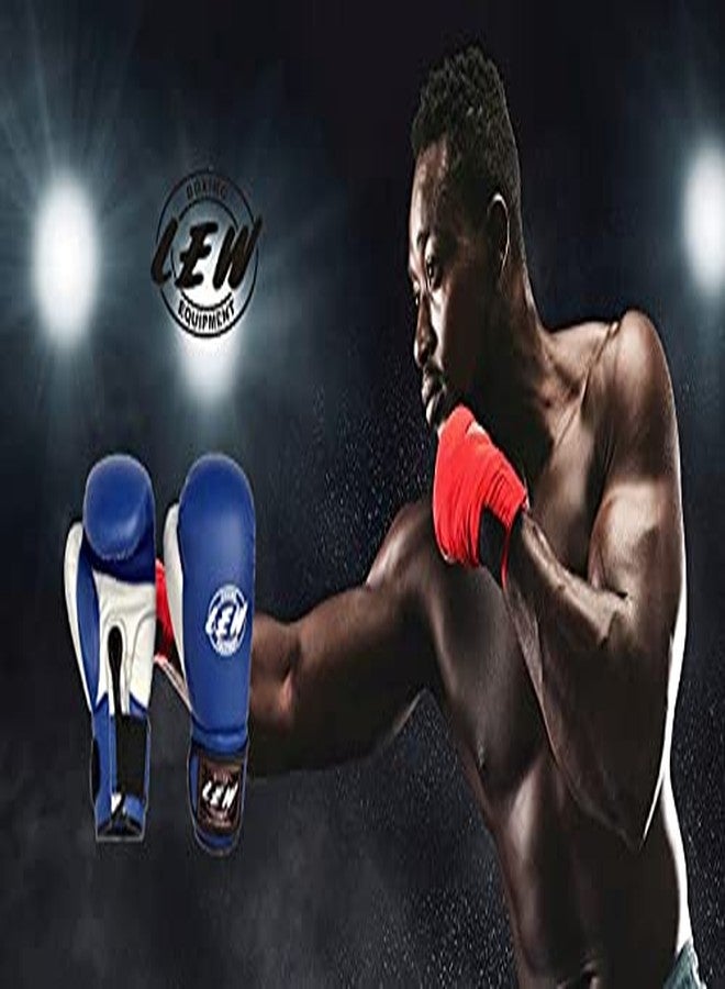 LEW Contest Pu Boxing Gloves for Men & Women with Moulded Foam Padding, Sweat Wicking Lining, Elasticated Hook & Loop Wrap Around Closure System Boxing Gloves - Image 4