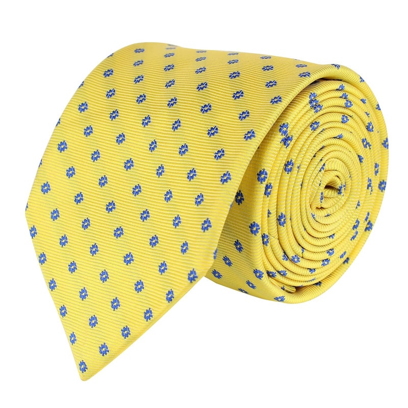 Kovove Kavove Classy Polka Dot Cyan Necktie For Men - Image 3
