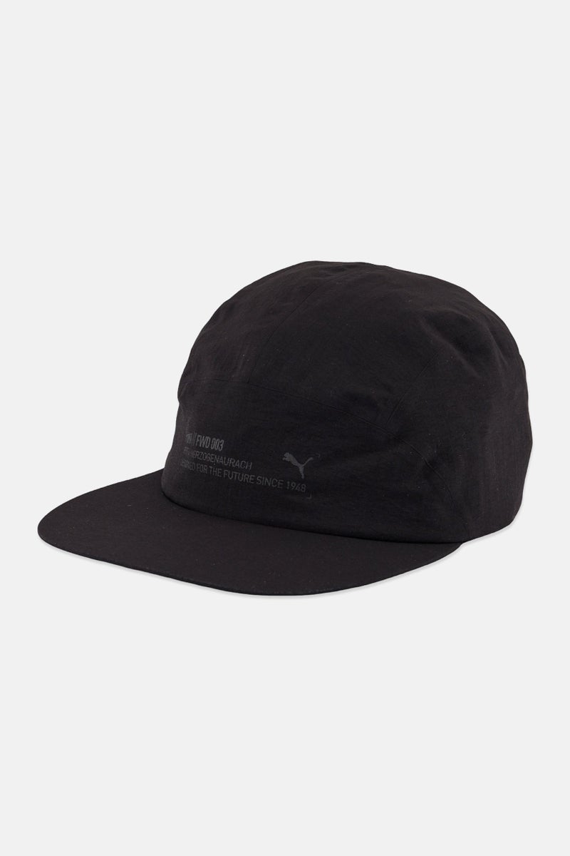 PUMA Men FWD 5 Panel Brand Logo Drawstring Closure Cap, Black - Image 1