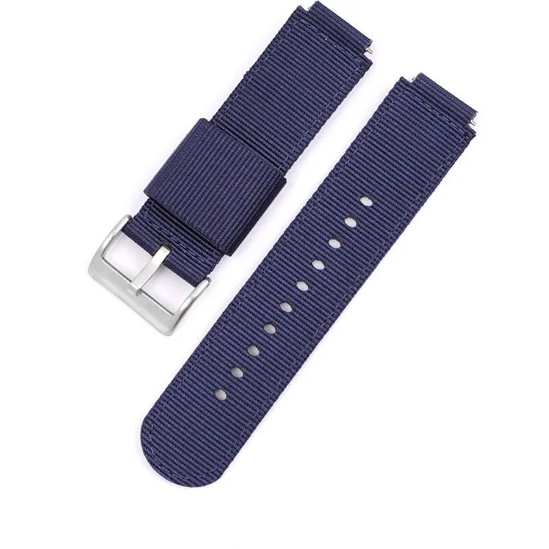 Bluejw 16mm 18mm Nylon Canvas Watch Band Strap Replacement for Casio GA2100 GA110 GM110 GM2100 GA900 AQ-S810 5600 Series - Image 1