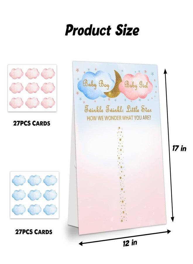 UBLURO Boy or Girl Voting Gender Reveal Party Game - Blue and Pink Gender Reveal Voting Poster Board with Stickers Gender Reveal Party Games Kit - 12x17 inch - Image 4