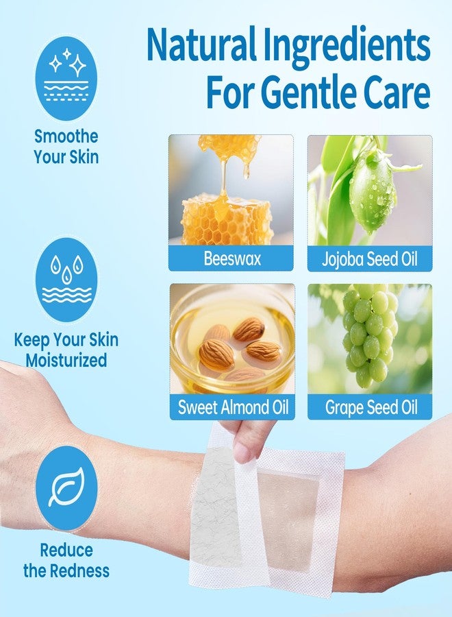 Beauty7 شرائط شمعية للرجال من بيتي7 للجسم، شرائط شمعية جاهزة للاستخدام، إزالة شعر الوجه بالشمع، مجموعة إزالة الشعر في المنزل للأرجل والذراعين والصدر، 36 شريط شمعي و4 مناديل زيت مهدئة - Image 5