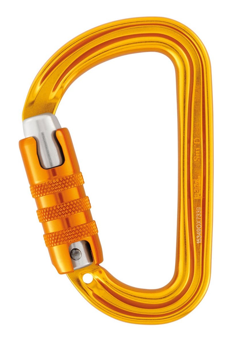 Petzl SM'D Carabiner - Versatile, Lightweight, Compact, D-Shaped Locking Carabiner for Rock and Ice Climbing - Triact-Lock - Image 1