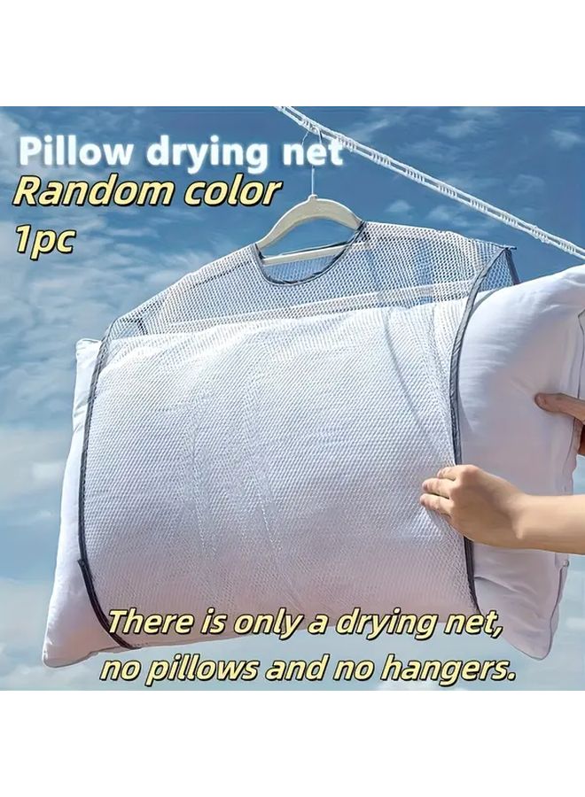 Assorted Colors Laundry Drying Net For Pillows Stuffed Toys Space Saving Foldable Storage - Image 1