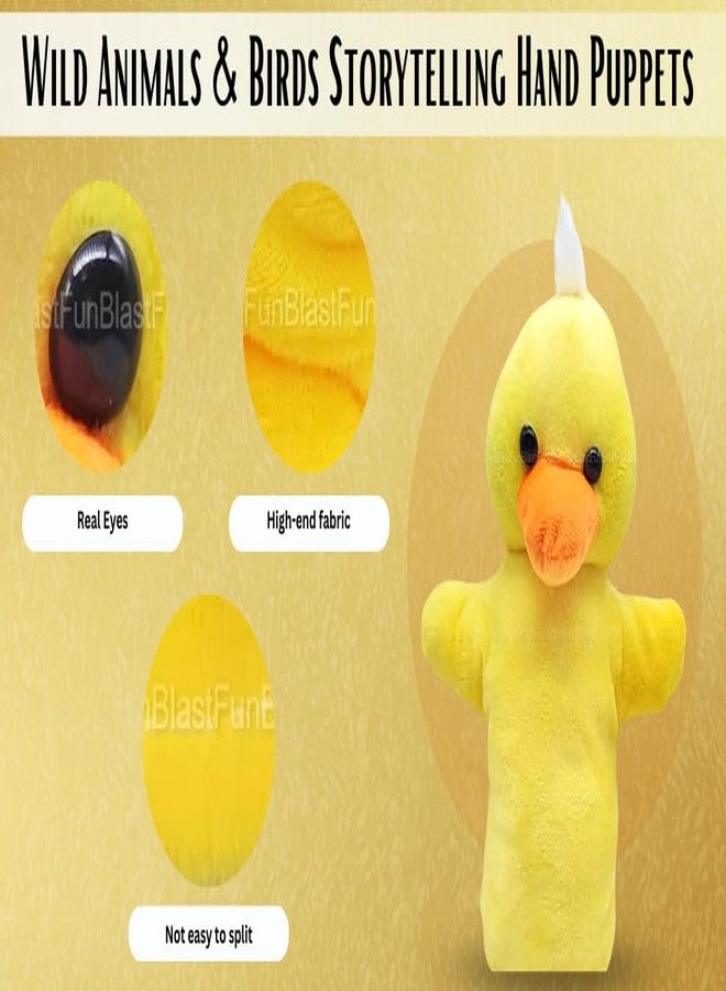 VARUSH Wild Animals & Birds Storytelling Hand Puppets/Hand Puppets for Kid's Learning Playing (Duck) - Image 3