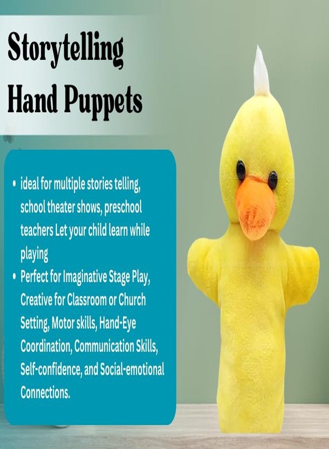 VARUSH Wild Animals & Birds Storytelling Hand Puppets/Hand Puppets for Kid's Learning Playing (Duck) - Image 2