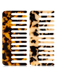 Patelai Patelai Large Hair Detangling Comb Wide Tooth for Curly Wet Dry Hair No Handle Detangler Styling Shampoo CombTortoiseshell Light Tortoiseshell 