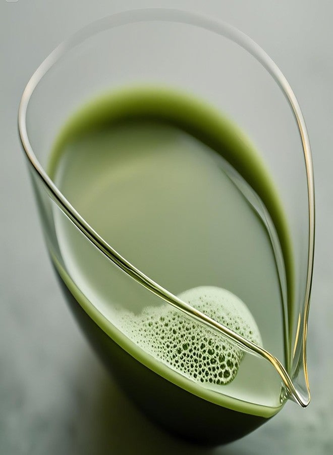 LamChyar Matcha Bowl with Spout, Lead-Free Glass Tea Bowl with Pour Spout 7 Oz, Japanese Style Chawan, Matcha Ceremony Accessories - Image 5