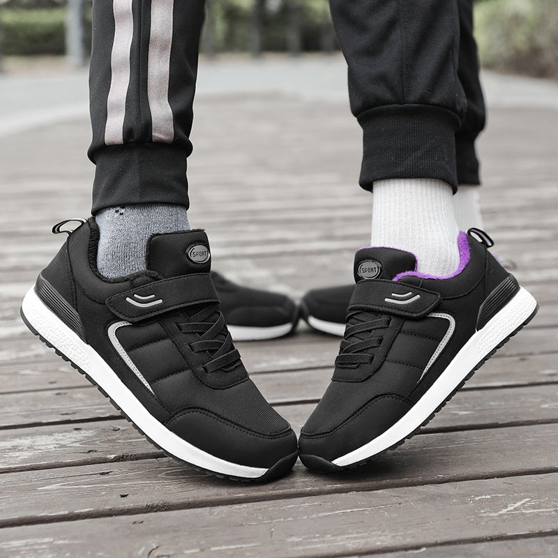Cotton Shoes Old People'S Shoes Plus Size 47 Women'S Shoes Mother Shoes Warm Middle-Aged And Elderly Dad'S Walking Shoes Fleece-Lined Men'S Shoes - Image 4