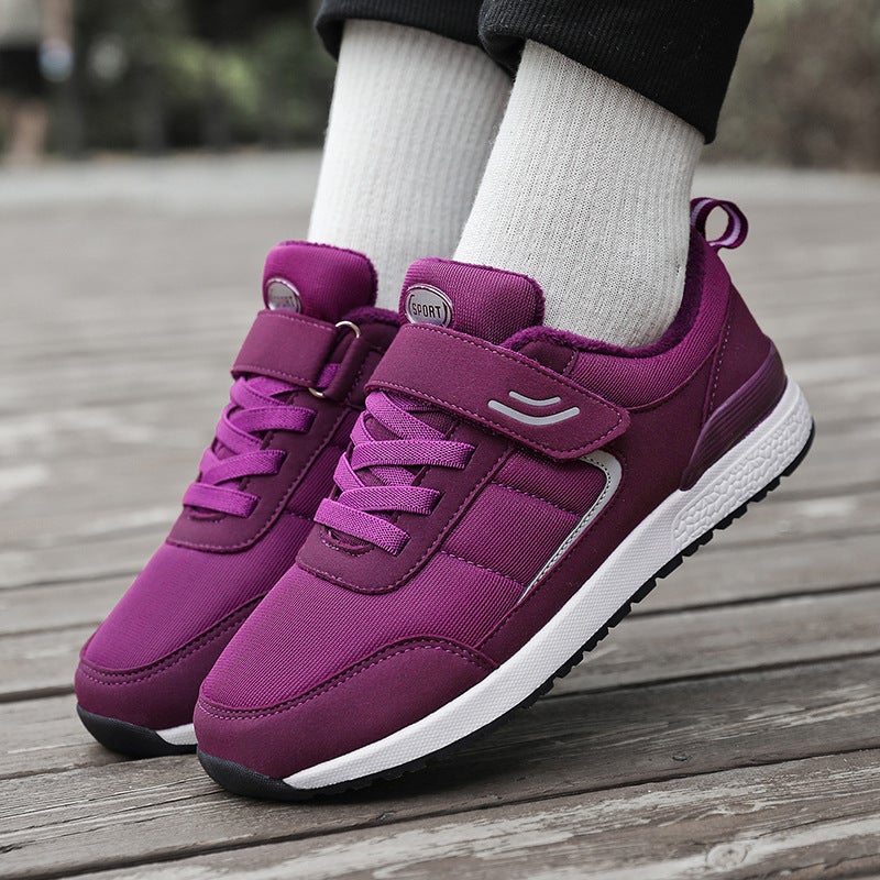 Cotton Shoes Old People'S Shoes Plus Size 47 Women'S Shoes Mother Shoes Warm Middle-Aged And Elderly Dad'S Walking Shoes Fleece-Lined Men'S Shoes - Image 1