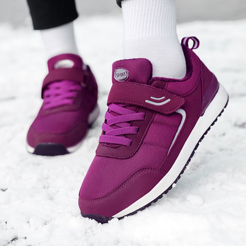 Cotton Shoes Old People'S Shoes Plus Size 47 Women'S Shoes Mother Shoes Warm Middle-Aged And Elderly Dad'S Walking Shoes Fleece-Lined Men'S Shoes - Image 5