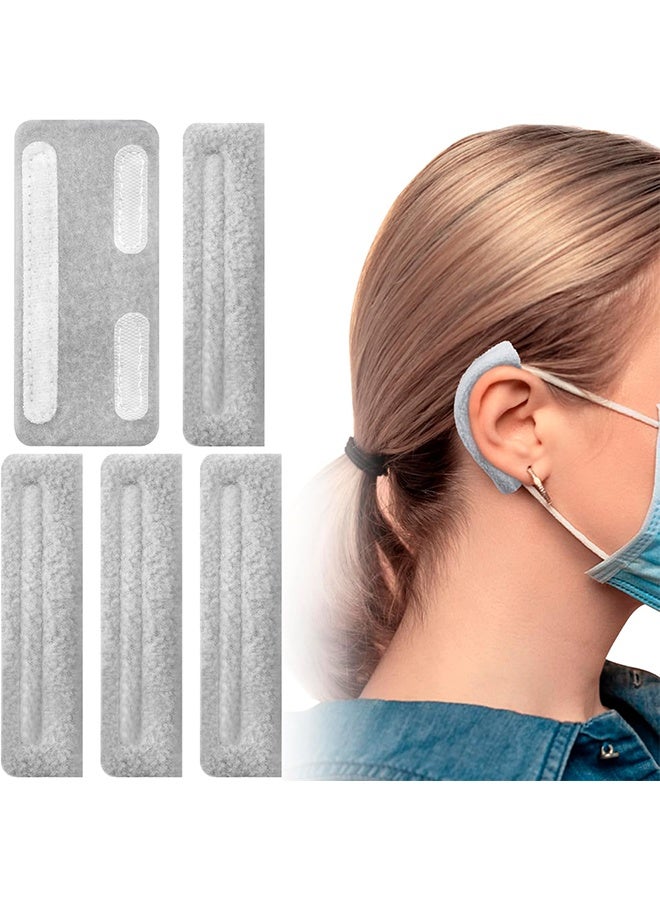 4pcs الأنف Cannula وسائد الأذن التنفس الأكسجين حماية الأذن لأنابيب الأكسجين تصميم حلقة ناعمة وسائد الأذن الراحة لتخفيف آلام الأذن النظارات، مستخدمي الأكسجين (رمادي) - Image 1