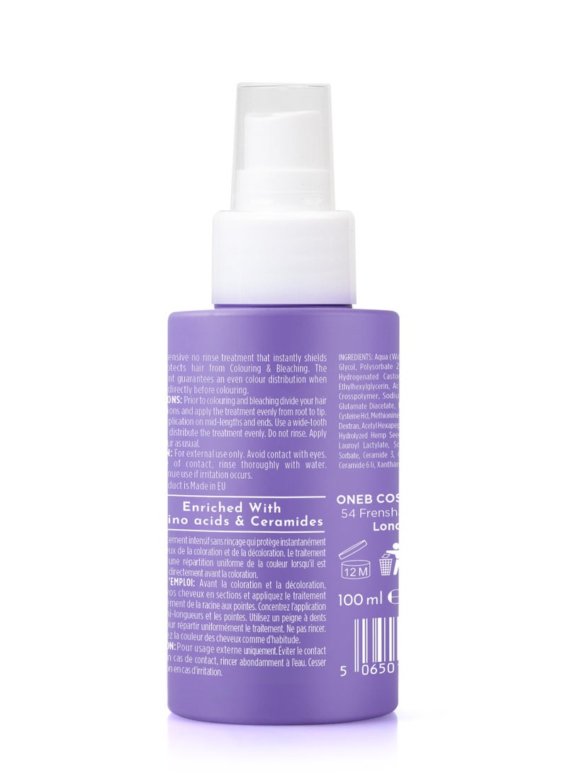 وان بي 1B Hairapist Pre-Colouring & Bleaching Treatment 100ml – حماية مكثفة للشعر بدون شطف مع الأحماض الأمينية والسيراميد – يحمي ويرطب ويضمن لونًا متساويًا - Image 2
