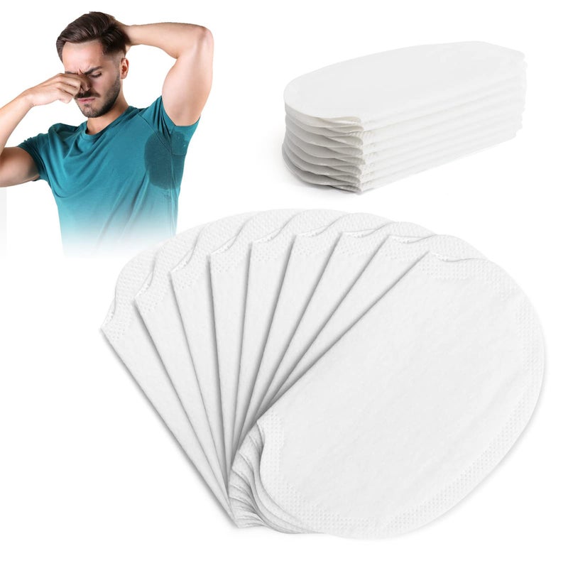 Aoeoun Armpit Sweat Pads,Aoeoun Underarm Sweat Pads for Women and Men [100 Packs],Disposable Premium Absorbent Armpit Underarm Shields,Comfortable Unflavored,Non Visible,Sweat Free Armpit Protection - Image 1