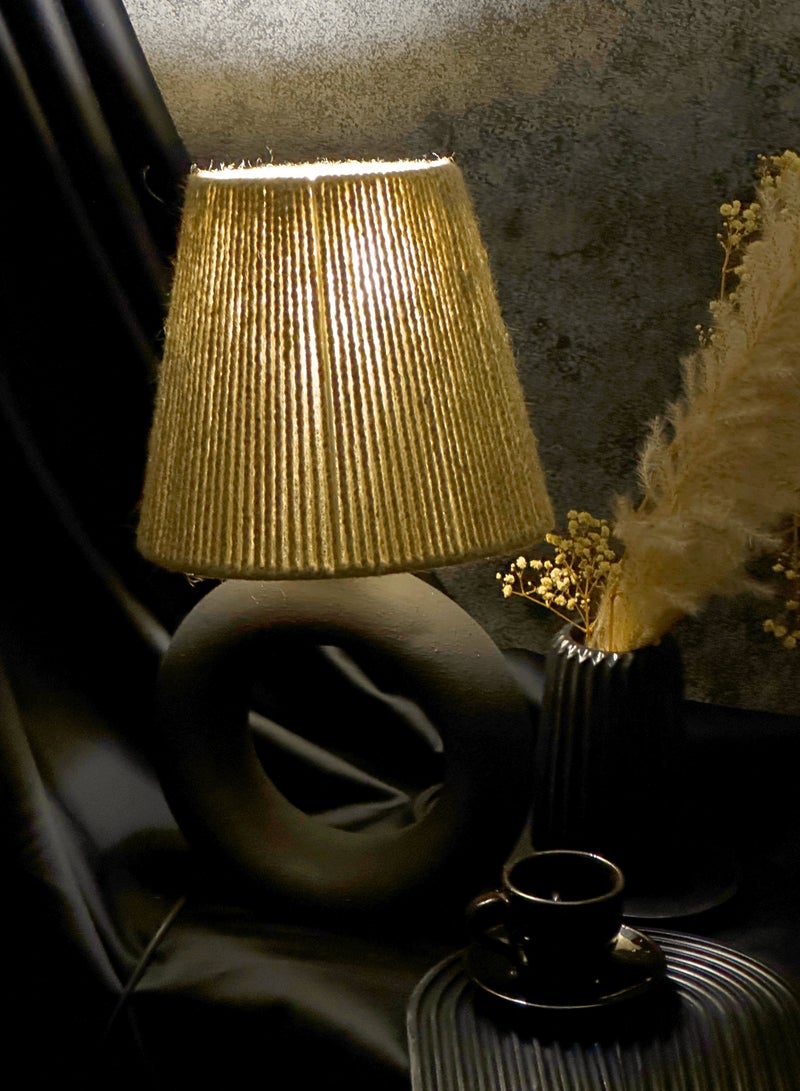 Cluc Ciambella Black Table Lamp - Brown - Image 4