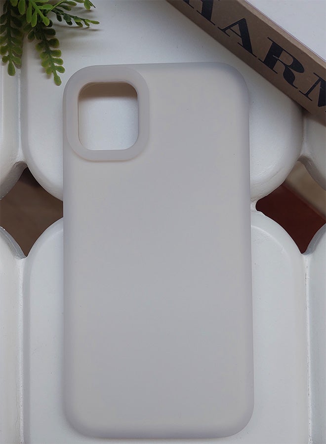 iPhone 11 Pro Luxury Fluorescent Jelly Liquid Silicone Case For iPhone 11 Pro Candy Color Silicone Phone Case, Soft Bumper Jelly Rubber Phone Cover - Beige - Image 1