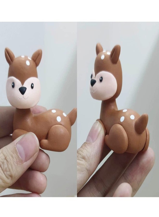 DiDida Woodland Cake Topper Fox Raccoon Deer Pine Cones Mushroom for Baby Shower Birthday - Image 4