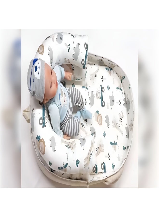 LOOFI Portable folding baby crib - lightweight baby bed in the form of a bag - baby and newborn supplies - suitable for travel and easy sleep - Color 1 - Image 4