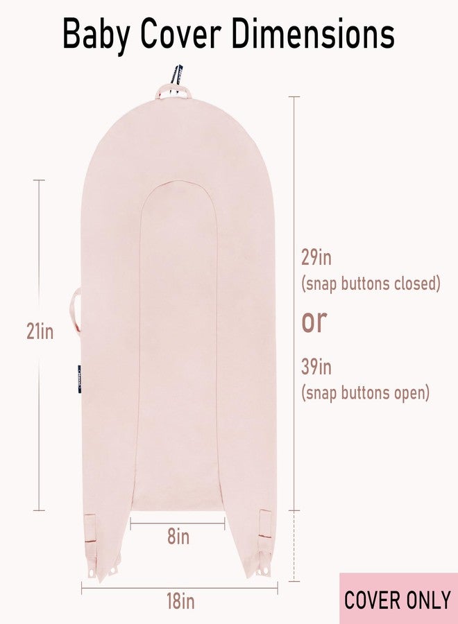 MEXXI Organic Replacement Cover with Waterproof Pad | Premium Quality Spare Cover Certified Organic Cotton | Protects Against leaks | [Fits Dockatot Deluxe + Docks] (Cover Only) (Baby Pink) - Image 2
