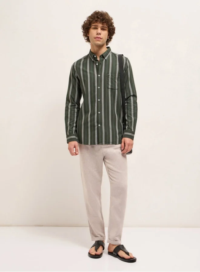 THE BEAR HOUSE Men's Shirt for Casual and Formal Wear | Classic Button-Down Style for Office, Daily Use, Travel, Events & All-Season Outfits | Versatile & Stylish Wardrobe Essential for Every Occasion
