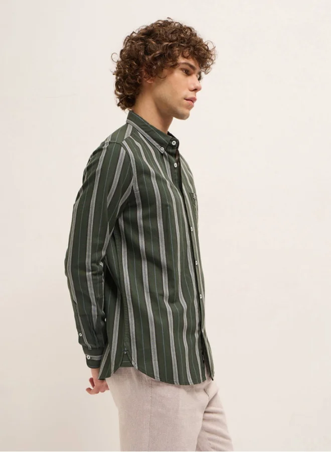 THE BEAR HOUSE Men's Shirt for Casual and Formal Wear | Classic Button-Down Style for Office, Daily Use, Travel, Events & All-Season Outfits | Versatile & Stylish Wardrobe Essential for Every Occasion
