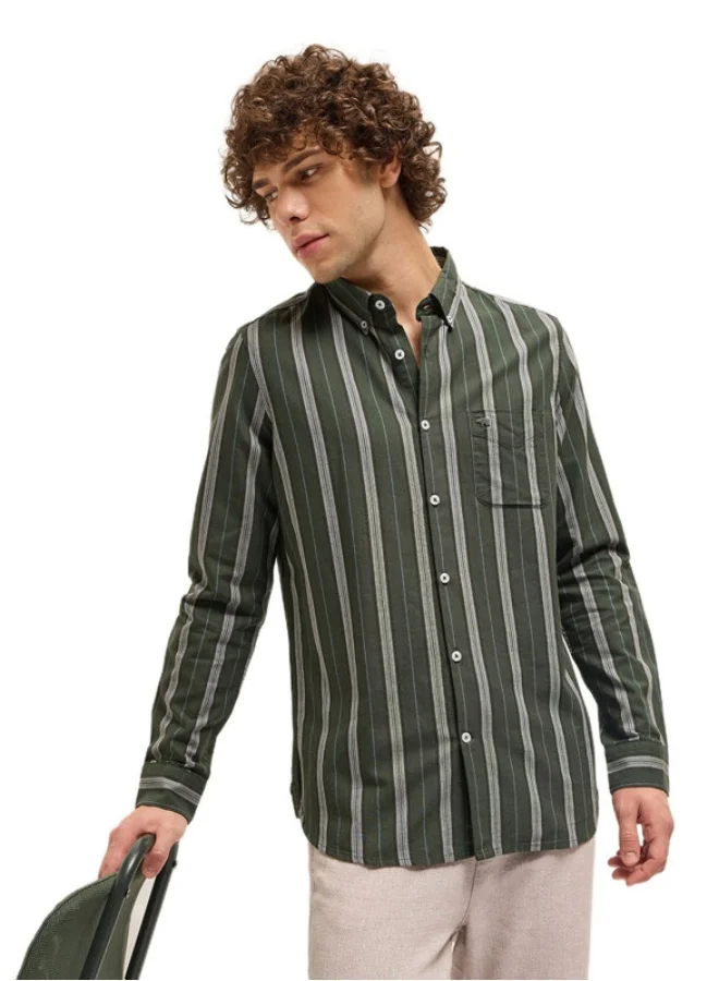 THE BEAR HOUSE Men's Shirt for Casual and Formal Wear | Classic Button-Down Style for Office, Daily Use, Travel, Events & All-Season Outfits | Versatile & Stylish Wardrobe Essential for Every Occasion