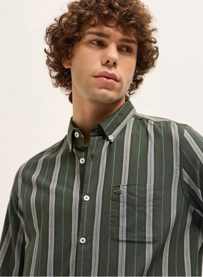 THE BEAR HOUSE Men's Shirt for Casual and Formal Wear | Classic Button-Down Style for Office, Daily Use, Travel, Events & All-Season Outfits | Versatile & Stylish Wardrobe Essential for Every Occasion