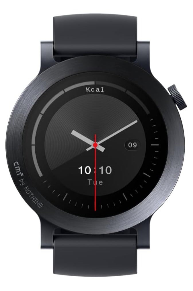 CMF ساعة ذكية Watch 3 Pro للرجال والنساء، ساعة ذكية مزودة بخاصية مكالمات بلوتوث وذكاء اصطناعي مع خاصية تقييم الطاقة، وتتبع معدل ضربات القلب، ومراقبة النوم، ونظام تحديد المواقع العالمي (GPS) وأكثر من 130 وضعًا رياضيًا، ومتتبع اللياقة البدنية لأجهزة Android وiOS، IP68 رمادي اسود - Image 2