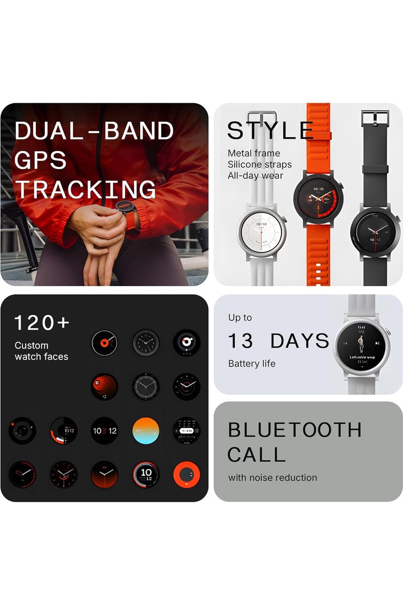 CMF ساعة ذكية Watch 3 Pro للرجال والنساء، ساعة ذكية مزودة بخاصية مكالمات بلوتوث وذكاء اصطناعي مع خاصية تقييم الطاقة، وتتبع معدل ضربات القلب، ومراقبة النوم، ونظام تحديد المواقع العالمي (GPS) وأكثر من 130 وضعًا رياضيًا، ومتتبع اللياقة البدنية لأجهزة Android وiOS، IP68 رمادي اسود - Image 4