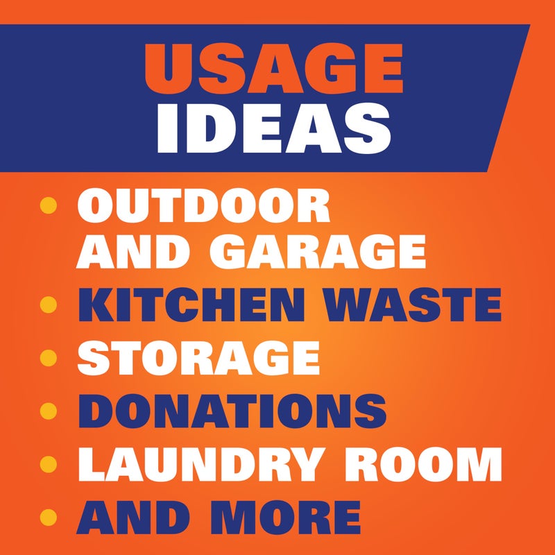 Hefty Ultra Strong Multipurpose Large Trash Bags, Black, Unscented, 30 Gallon, 25 Count - Image 4