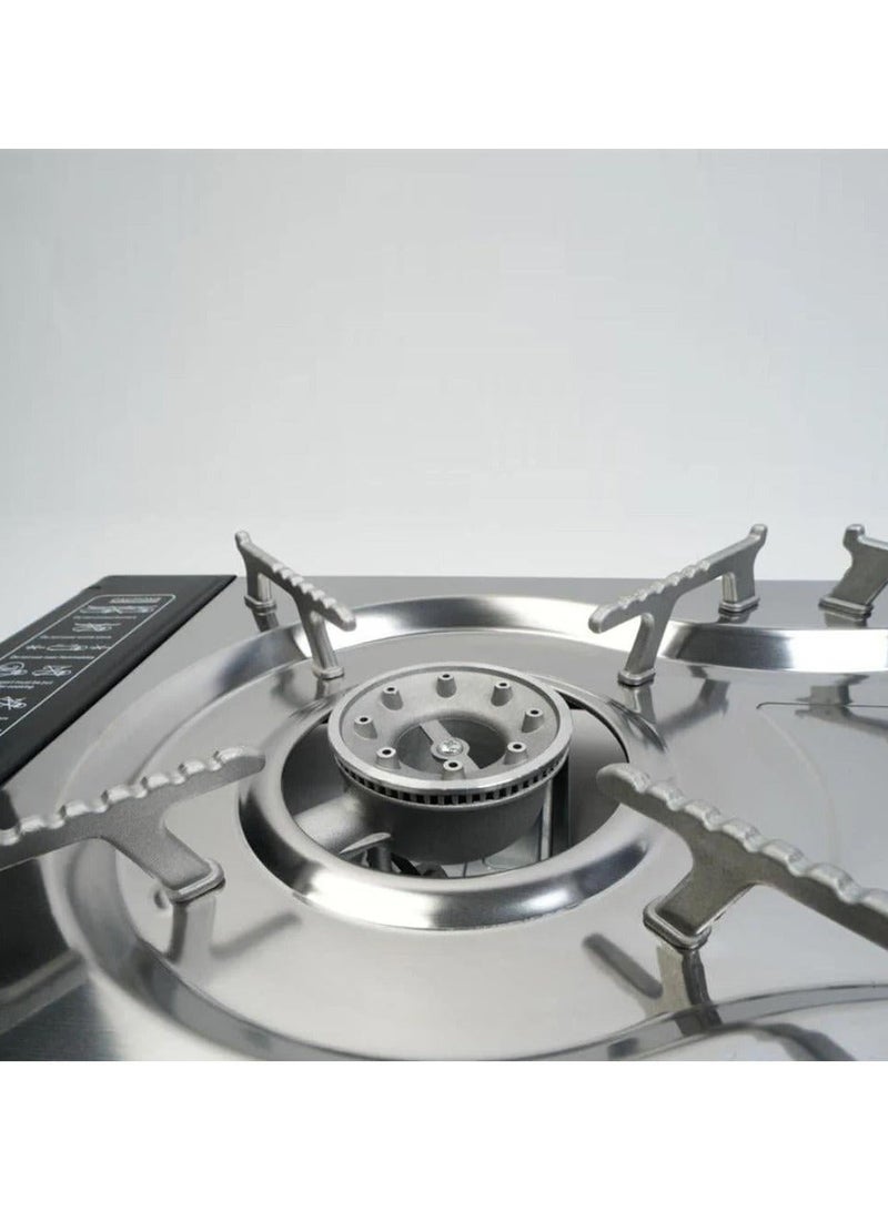 Denx 2 Burner Portable Gas Stove for Travel and Camping - Image 3