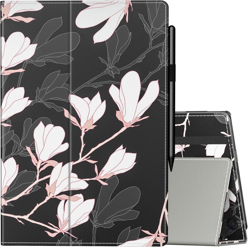 annapro Case for Amazon Kindle Fire HD 10 Tablet (13th/11th Generation, 2023/2021 Release) & Fire HD 10 Plus Tablet - Slim Folding Stand Folio Cover with Auto Wake/Sleep and Hand Strap, Orchid - Image 1