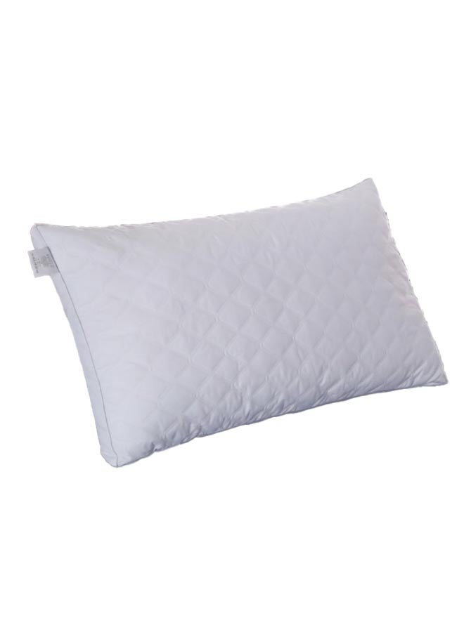 وسادة مايكروفايبر ناعمة عالية الجودة أبيض 50 x 75 + 5 سم QUILTED-PILW