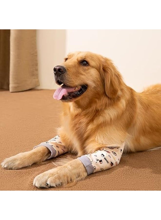 Dog Front Leg Braces Recovery Sleeve, Pet Dog Front Leg Hock Brace Elbow Protector, Pet Knee Brace Wounds for Medium Large Dogs