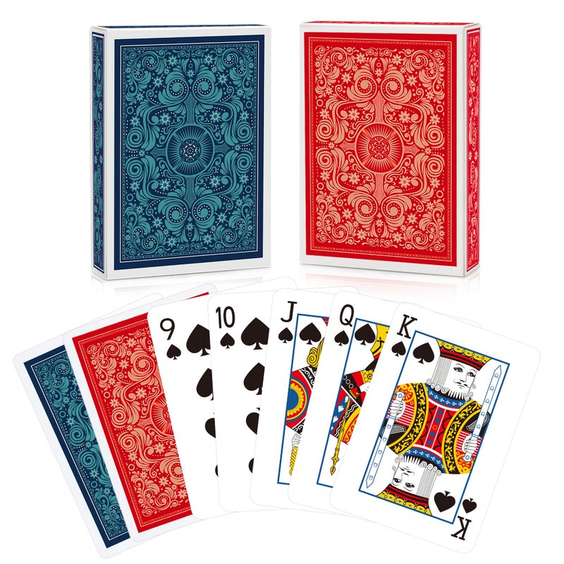 Timenued Playing Cards,Decks of Cards,Playing Card 2 Pack for Adults,Poker Cards Professional,Standard Poker Size Card,Playing Card Set for Game Night,Pinochle,Cartas,Magic Props,Go Fish - Image 1