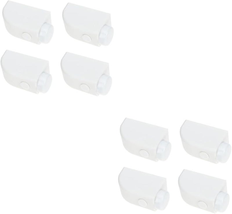 Jojofuny 8pcs White Sliding Door Security Latch Window Safety Lock Theft Deterrent - Image 1
