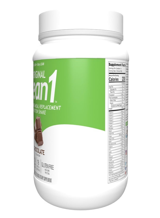 لين1 مسحوق بروتين بديل الوجبات Lean1، بنكهة الشوكولاتة، عبوة تحتوي على 15 حصة - Image 5