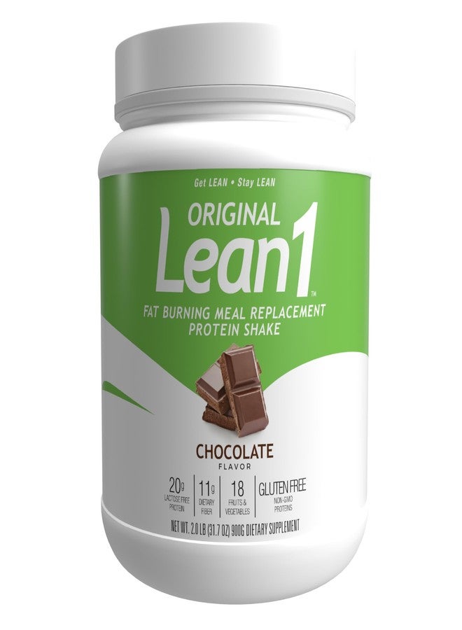 لين1 مسحوق بروتين بديل الوجبات Lean1، بنكهة الشوكولاتة، عبوة تحتوي على 15 حصة - Image 1