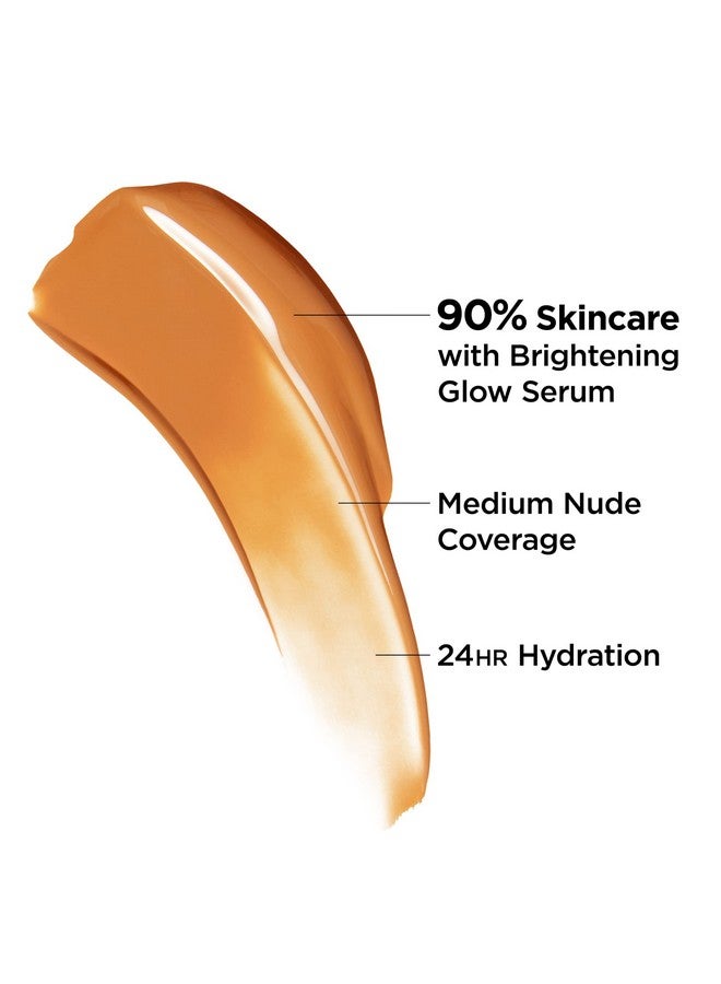 IT COSMETICS Cc+ جلو Nude خفيف الوزن كريم أساس + سيروم جلو مع واقي شمس 40 مع نياكيناميد حمض الهيالورونيك و مستخلص الشاي الأخضر تان ريتش 1.08 أونصة سائلة - Image 4