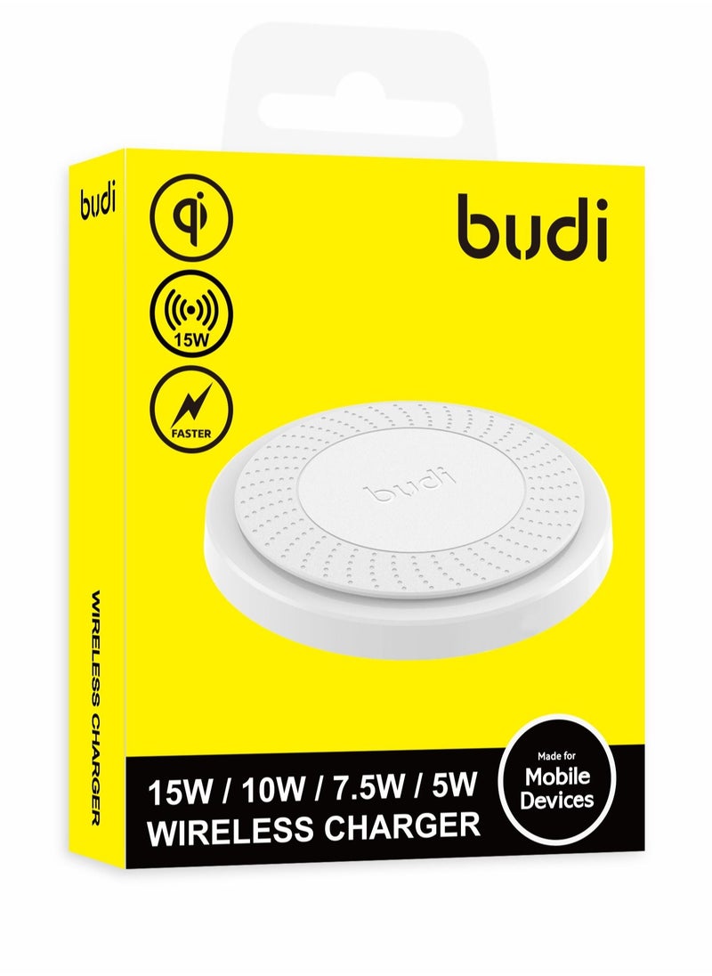 budi BUDI qi 10W Fast Wireless Charger Pad 3A3000  - Image 5