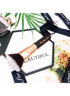 PARTY QUEEN Flat Top Kabuki Foundation Brush Vegan Makeup Toolsynthetic Makeup Brushes For Liquid Creamblending Mineralpowderbuffing Stipplingsofttravel Size Makeup Toolsrosegold  - Image 4