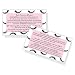 BABYILE Lash Extension Aftercare Cards 50 Pack Eyelash Extension Supplies Lash Print Pink Design Size 35 x 2 inches After Care 23 Week Fillers - Image 2