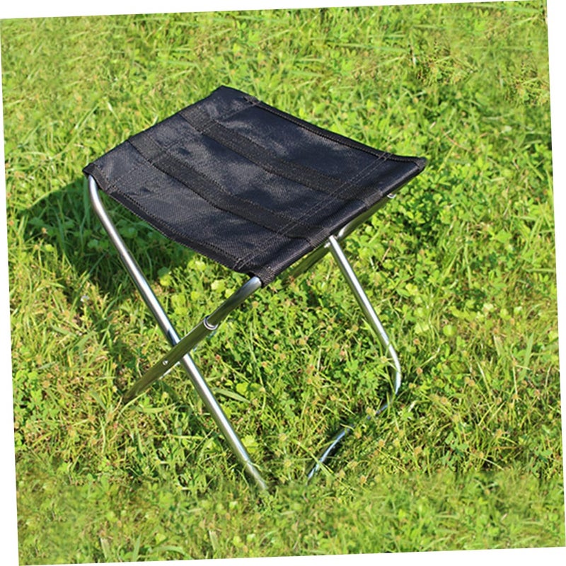 Lightweight Portable Folding Fishing Chair Compact for Camping Hiking Picnic Beach Black - Image 3