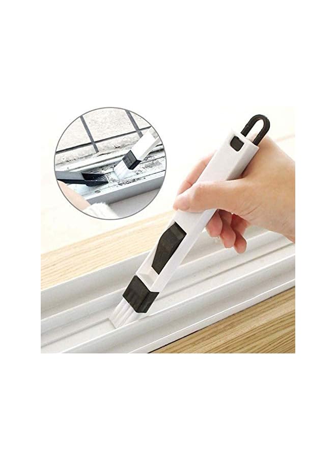 promass Window Groove Brush, Window Track Door Groove Corner Detachable Cleaning Brush with Dustpan Multipurpose Hand-held Cleaning Brush Keyboard Cleaner Cleaning Tools (Black) - Image 3