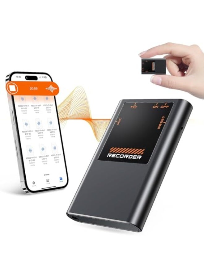 AL RAID 64GB Voice Activated Recorder - 3072Kbps Voice Recorder with AI Noise Cancellation, Tap Recording Device with Playback for Lectures, Meetings, Intervie, 7000 Hours Digital Voice Recorders for Work - Image 1