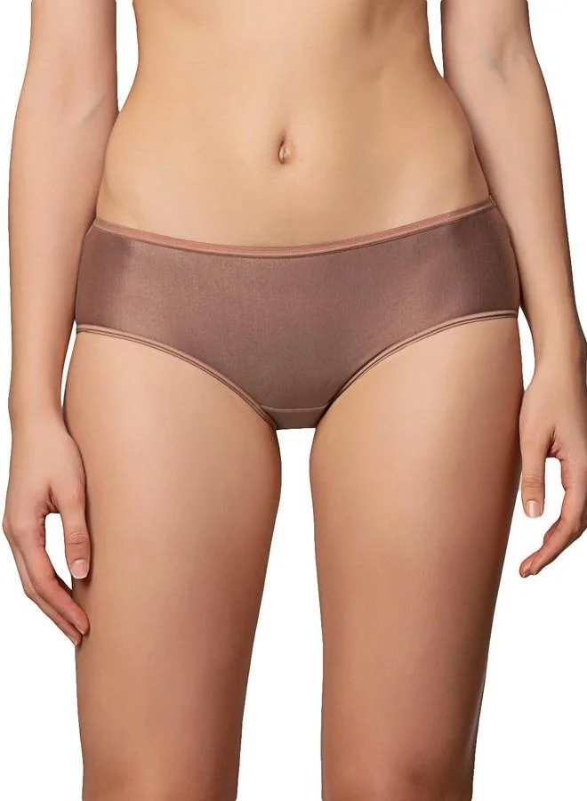ترايامف Triumph Women's Polyamide Classic Solid Hipster Panties (Pack of 1) (756I567_Brown